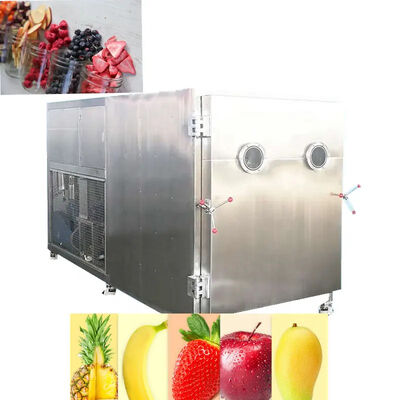 Buon prezzo Industry Vacuum Freeze Dryer Machine Strawberry Fruit And Vegetable 120Kw 25kg / Batch in linea