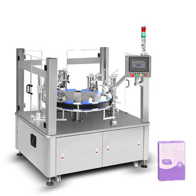 Buon prezzo High Speed Automatic Round Bottle Paper Based Vertical Box Carton Packing Machine in linea