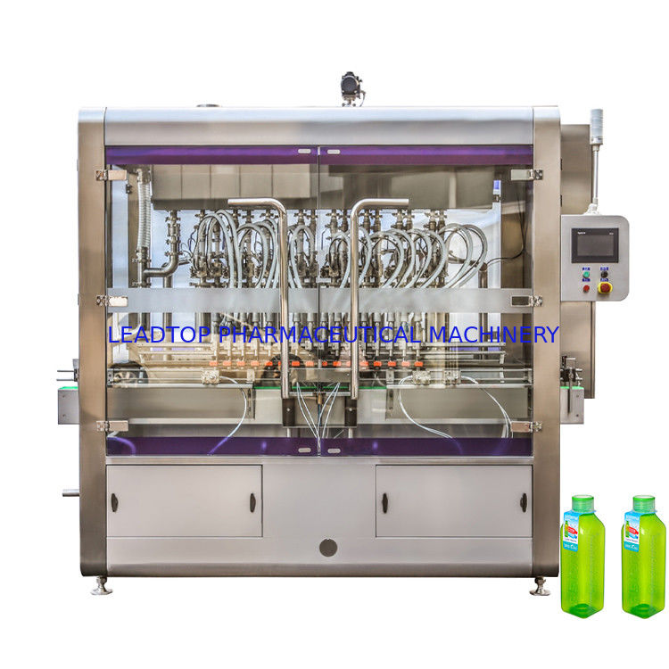 Macchina di riempimento automatico di bottiglie liquide a 16 ugelli rotanti con consumo di energia di 8 kW certificata CE