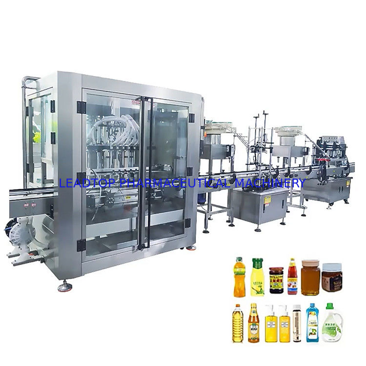 8/12/14/16 Bottiglie Macchine per riempire e coprire le bottiglie liquide con certificato GMP