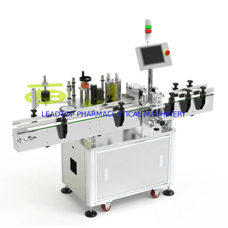 Macchina di etichettatura a doppio lato completamente automatica per bottiglie, a destra o sinistra