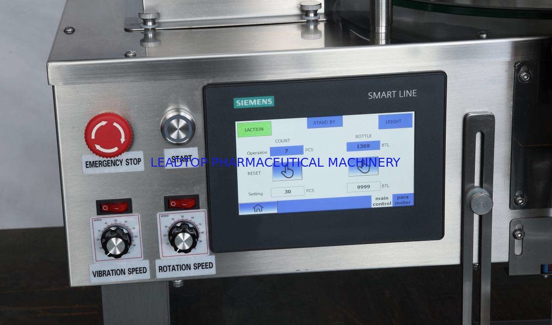 2-9999 Pcs/bottiglia Gamma di riempimento Macchina automatica per il conteggio di compresse e capsule Fino a 15 capacità per l'industria farmaceutica