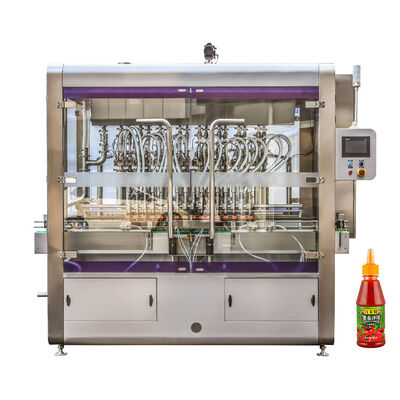 Buon prezzo 700 kg di peso Macchina di riempimento automatico di bottiglie liquide rotativa 6 kW Consumo di energia Certificato CE in linea