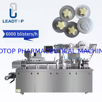 Buon prezzo PLC Blister Packing Machine con 2 teste di saldatura 30-60pcs/min in linea