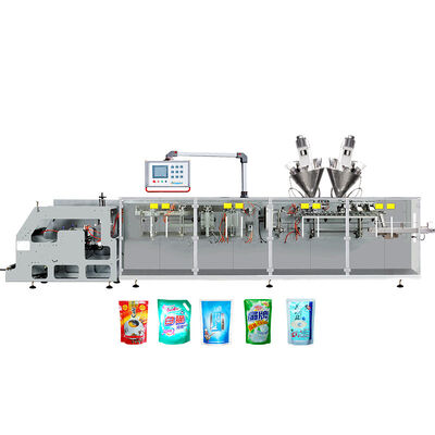 Buon prezzo 100ml Standup Pouch Roll Film Top Spout Doypack Automatic Horizontal multifunctional packaging machine in linea