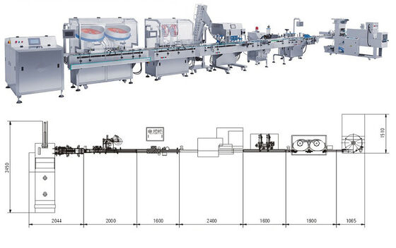 Buon prezzo Compressa automatica della capsula che conta la linea di produzione imbottigliante della macchina in linea